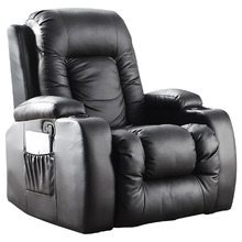 Rukwa Faux Leather Heated Massage Recliner Chair